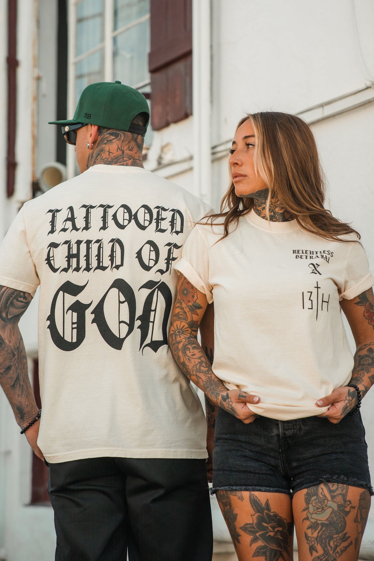 Tattooed Child of God Premium Ivory T-Shirt