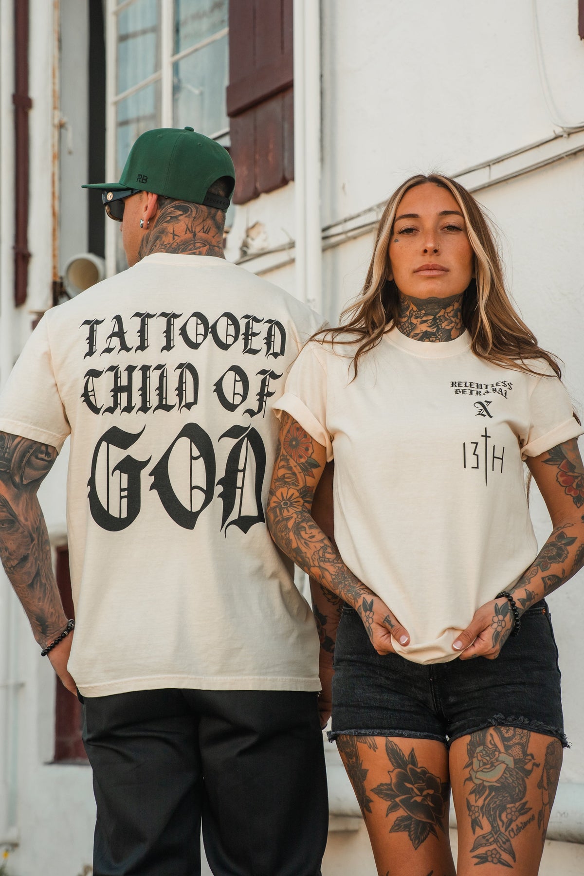 Tattooed Child of God Premium Ivory T-Shirt