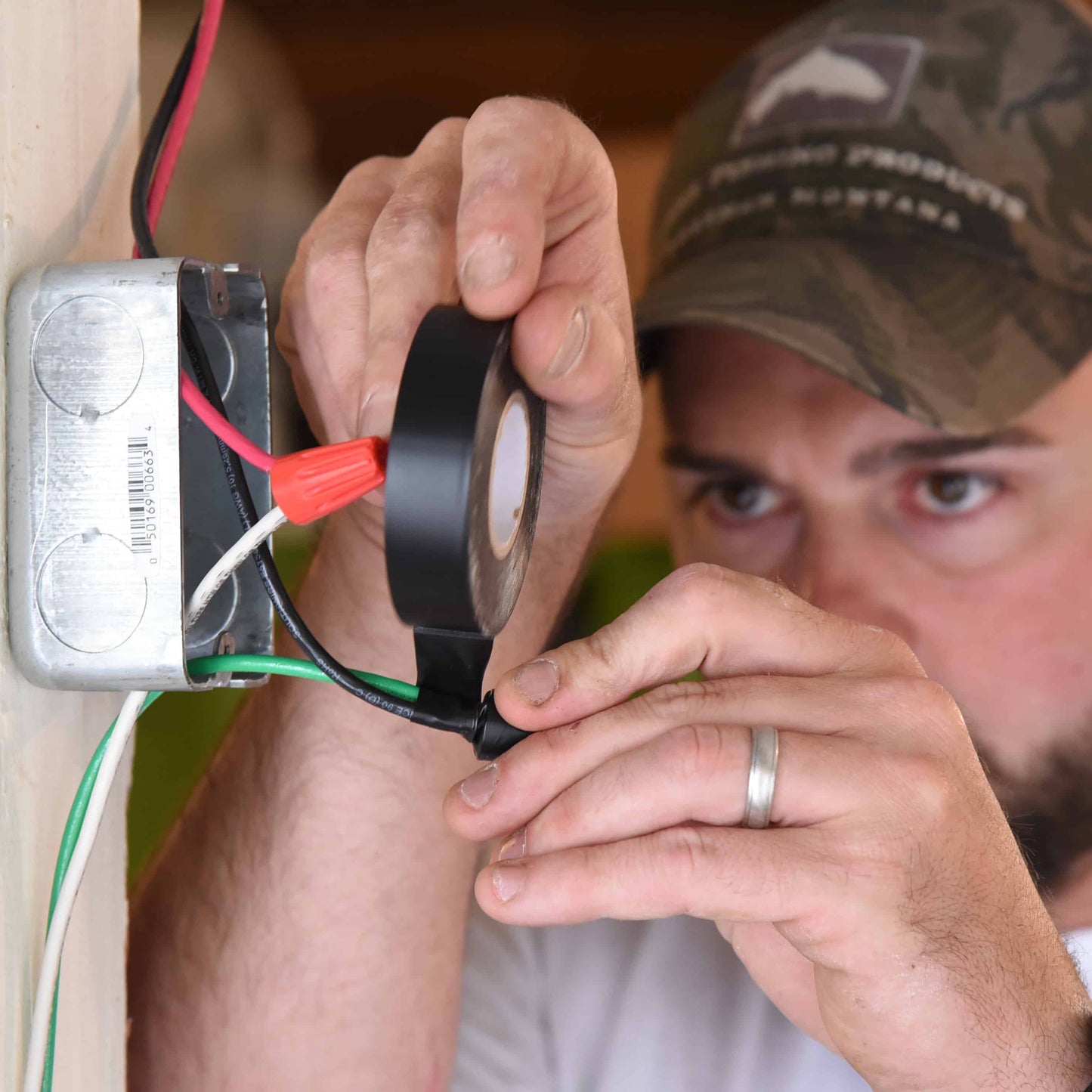 10-Pack Electrical Tape - Black - 3/4" X 66 Feet