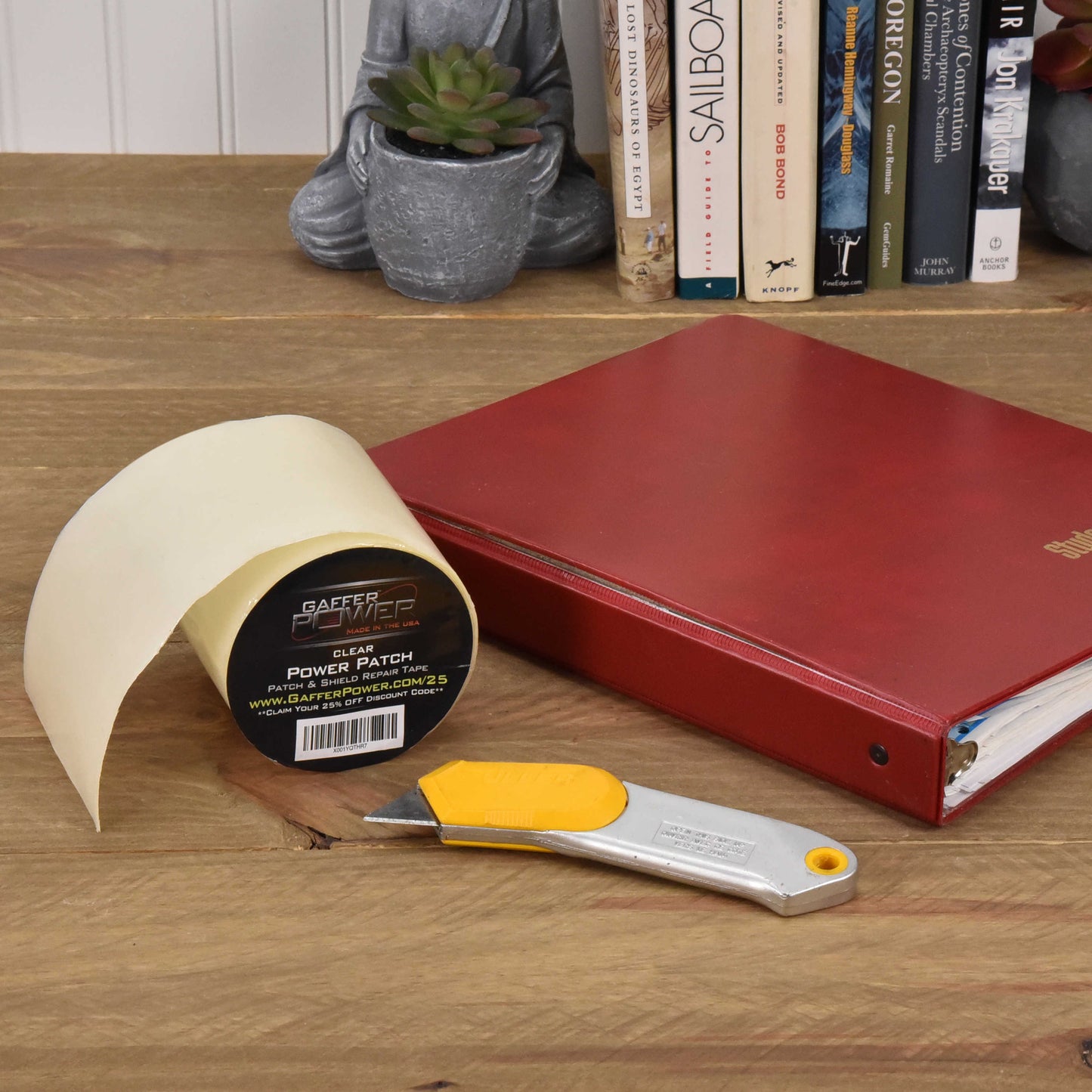 Patch & Shield Power Tape Clear - All Weather Patch Tape - 4" X 5 ft