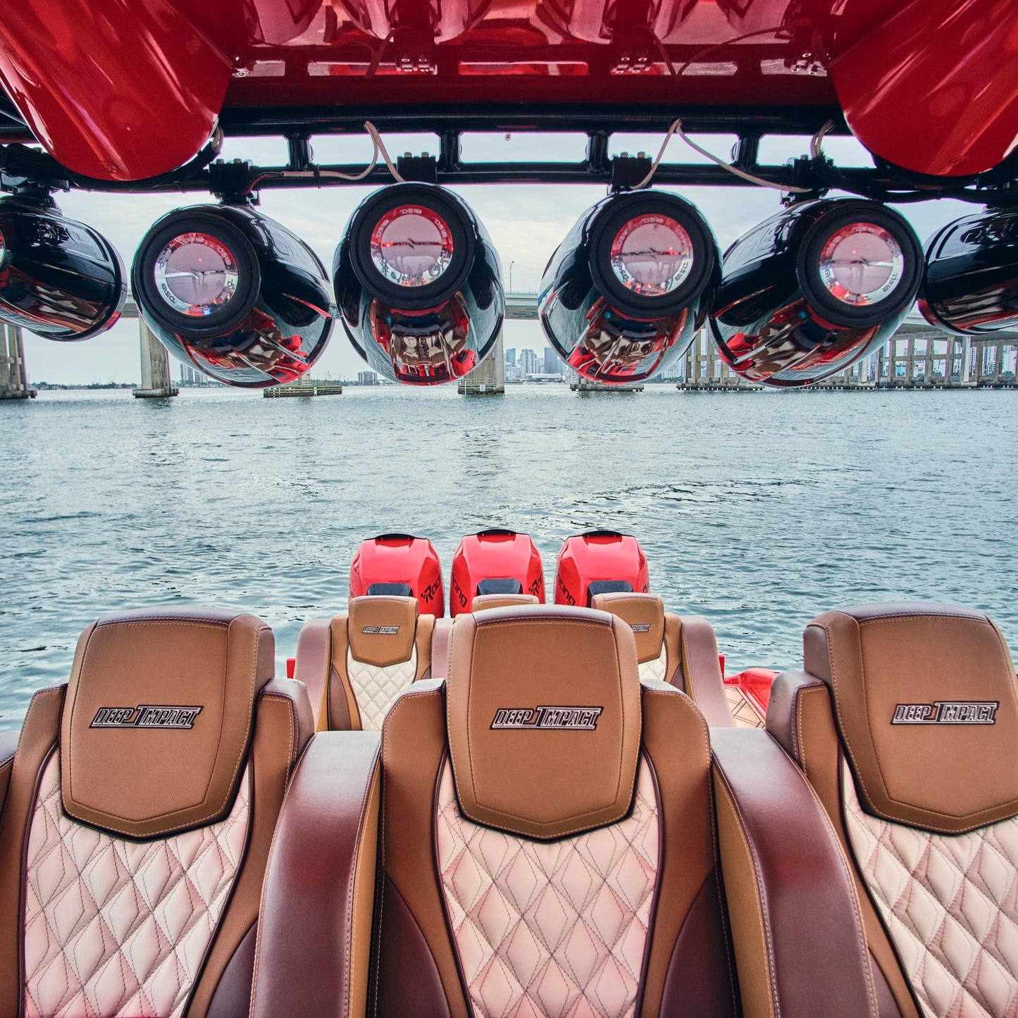 NXL 6.5" Marine and Powersports Towers LED RGB Lights 100 Watts Rms - Black