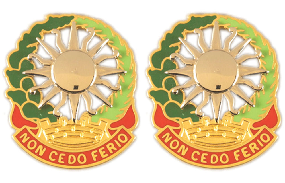 3rd Air Defense Artillery Distinctive Unit Insignia - Pair - Non Cedo Ferio