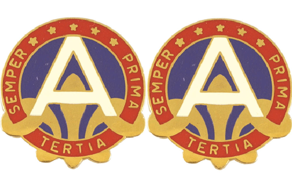 3rd Army Distinctive Unit Insignia - Pair - Semper Prima Tertia