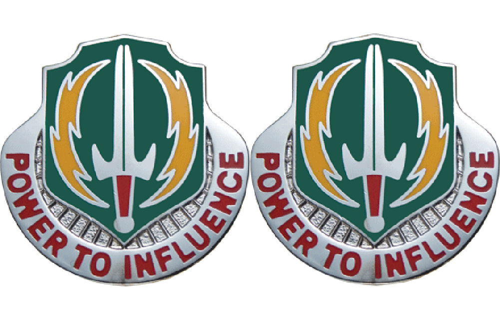 3rd PSYOPS Psychological Operations Distinctive Unit Insignia - Pair - Power To Influence