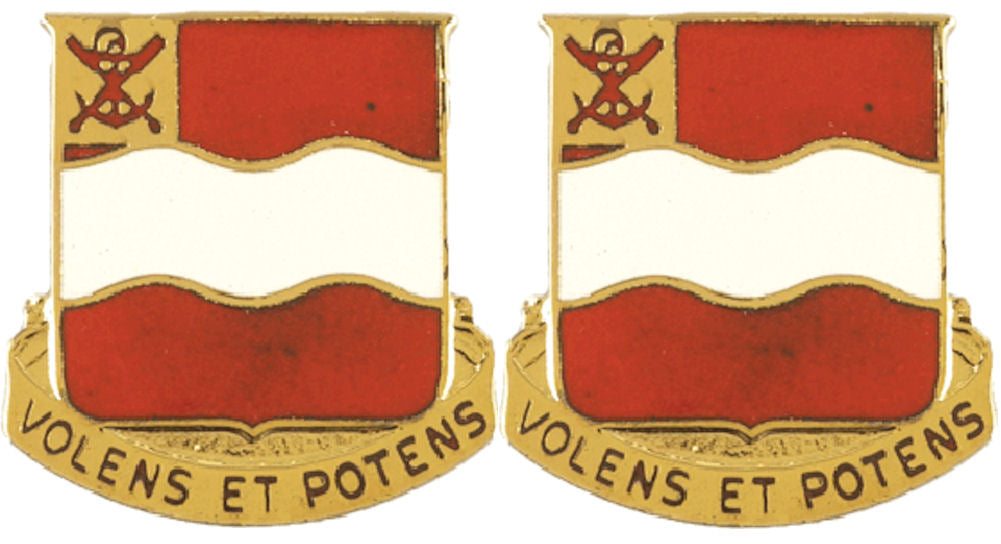 4th Engineering Battalion Distinctive Unit Insignia - Pair - Volens Et Potens