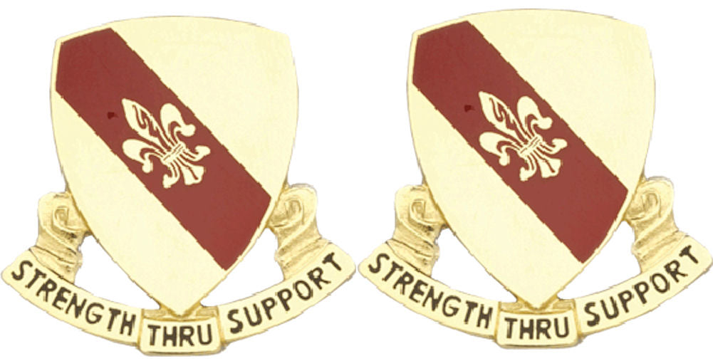 4th Support Battalion Distinctive Unit Insignia - Pair - Strength Through Support