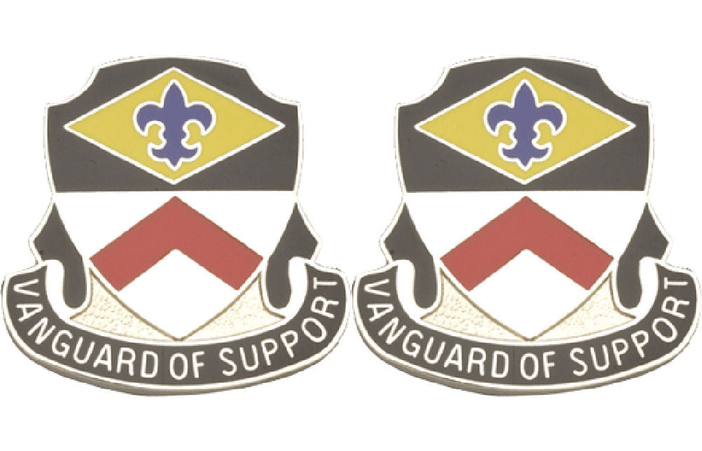9th Finance Battalion Distinctive Unit Insignia - Pair - Vanguard Of Support