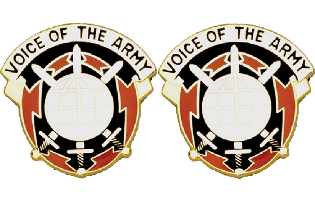 9th Signal Command Distinctive Unit Insignia - Pair - Voice Of The Army