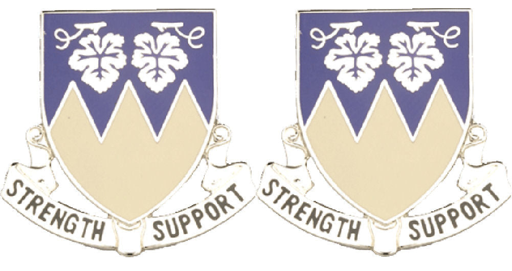 13th Support Battalion Distinctive Unit Insignia - Pair - STRENGTH SUPPORT