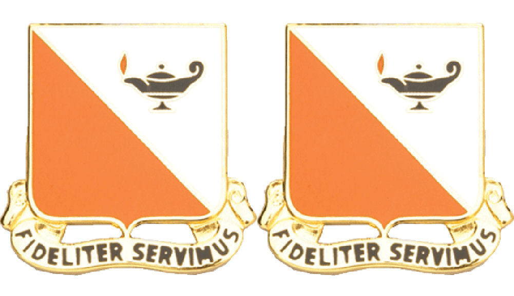 15th Signal Brigade Distinctive Unit Insignia - Pair - Fideliter Servimus