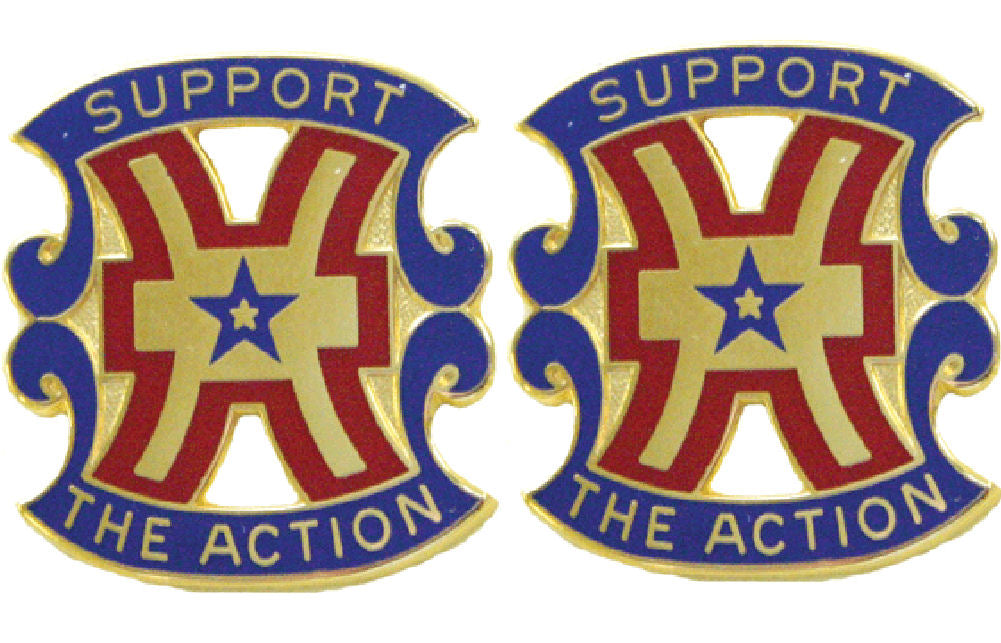 15th Support Brigade Distinctive Unit Insignia - Pair - Support The Action