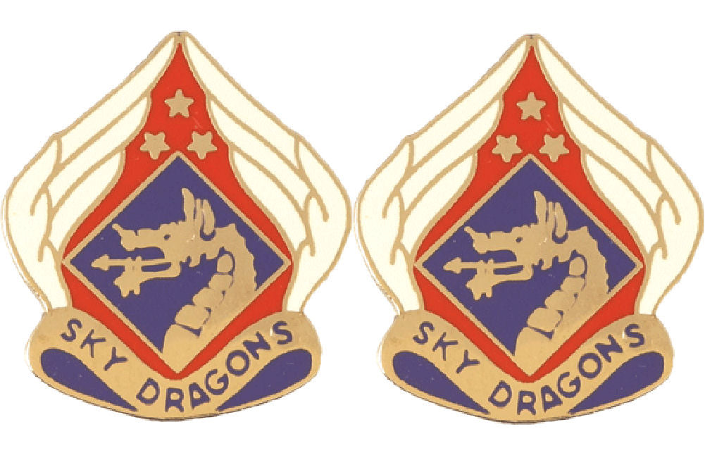 18th Airborne Corps Distinctive Unit Insignia - Pair - Sky Dragons