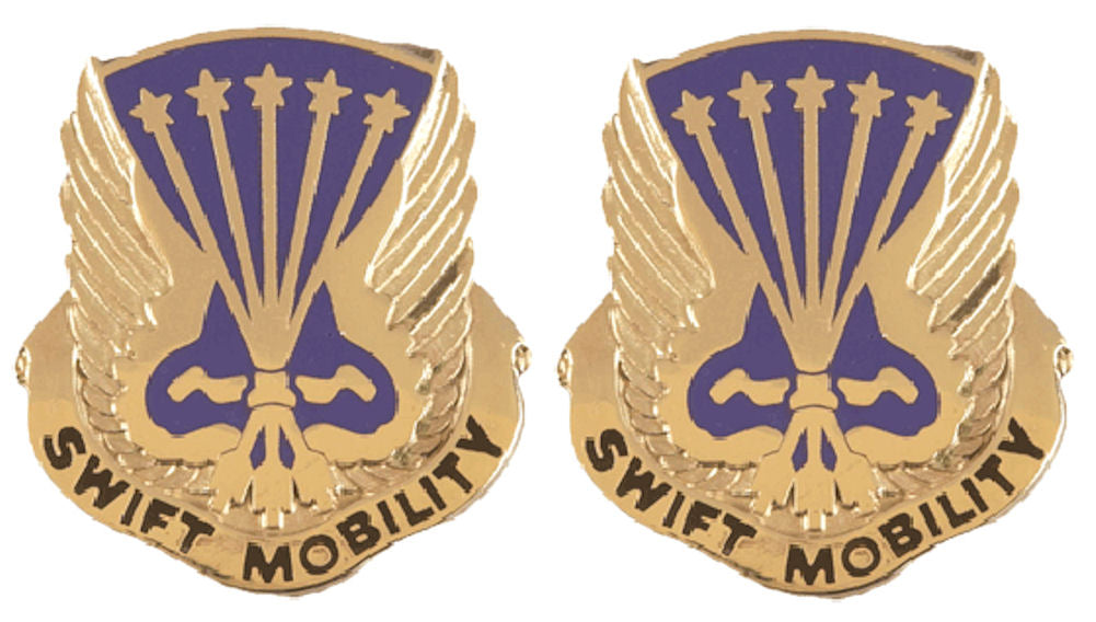 18th Aviation Battalion Distinctive Unit Insignia - Pair - Swift Mobility