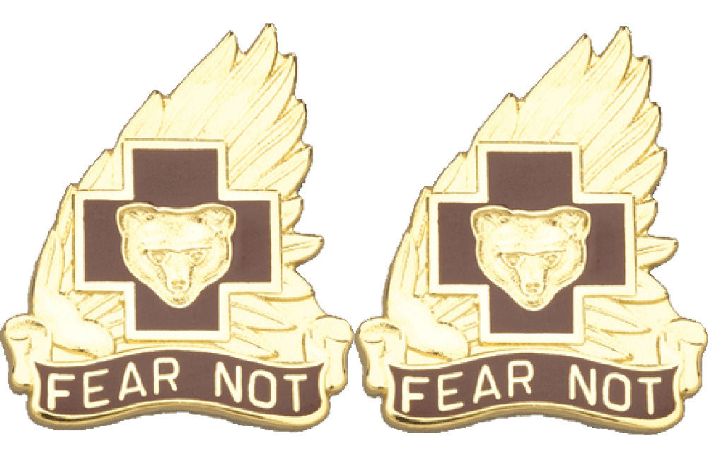 21st Combat Support Hospital Distinctive Unit Insignia - Pair - Fear Not