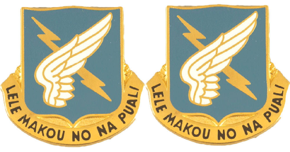 25th Aviation Distinctive Unit Insignia - Pair - Lele Makou No Na Puali