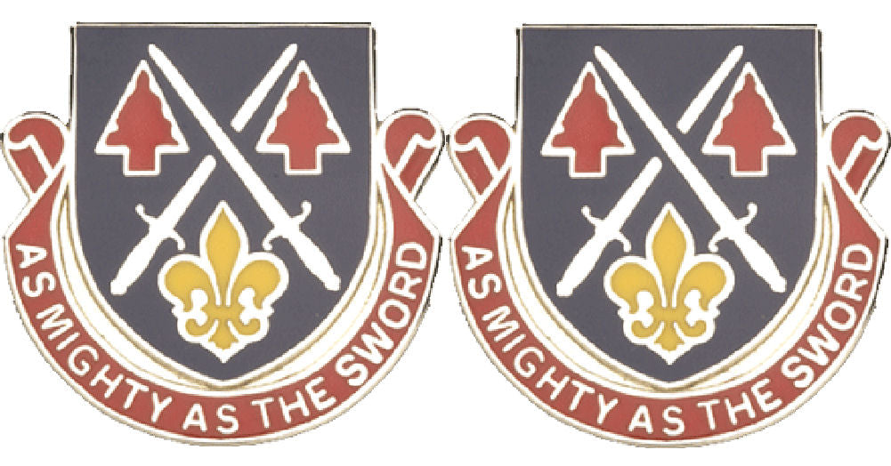 28th Personnel Services Battalion Distinctive Unit Insignia - Pair - As Mighty As The Sword