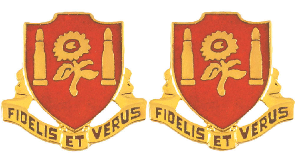 29th Field Artillery Distinctive Unit Insignia - Pair - Fidelis Et Verus
