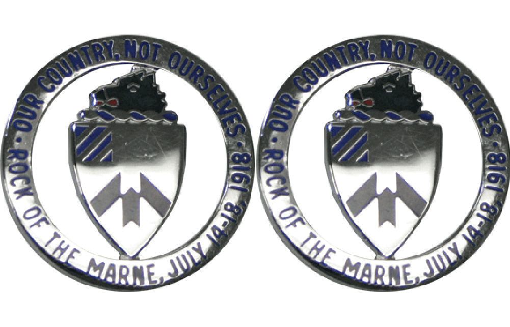 30th Infantry Distinctive Unit Insignia - Pair - Our Country Not Ourselves-Rock Of The Marne