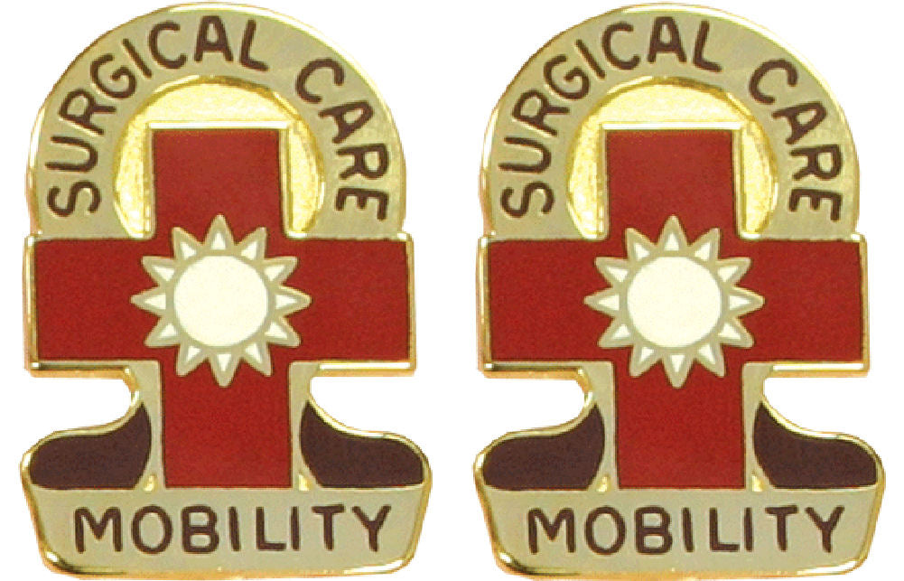32nd Combat Support Hospital Distinctive Unit Insignia - Pair - Surgical Care Mobility
