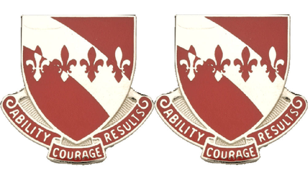 35th Engineering Battalion Distinctive Unit Insignia - Pair - Ability Courage Results