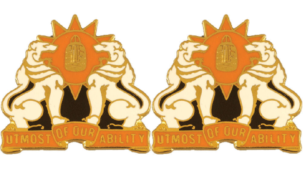35th Signal Brigade Distinctive Unit Insignia - Pair - Utmost Of Our Ability