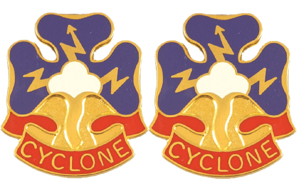 38th Infantry Division Distinctive Unit Insignia - Pair - Cyclone