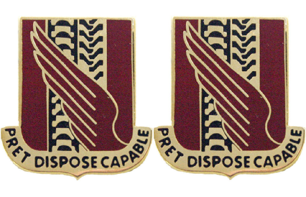 38th Support Battalion Distinctive Unit Insignia - Pair - Pret Dispose Capable