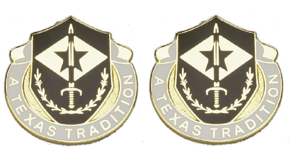 49th Finance Battalion Division Distinctive Unit Insignia - Pair - A Texas Tradition