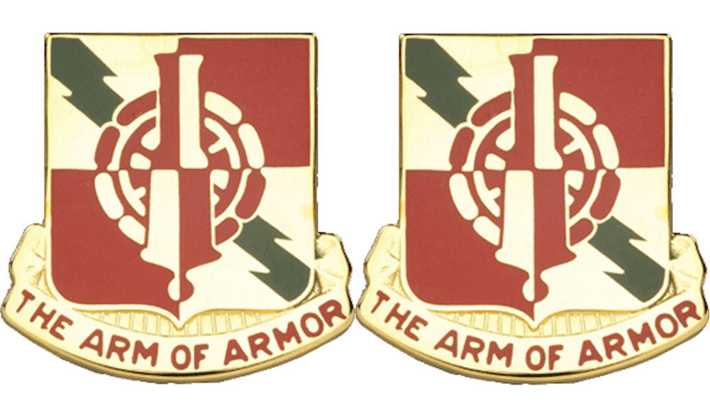 50th Support Battalion Distinctive Unit Insignia - Pair - The Arm Of Armor