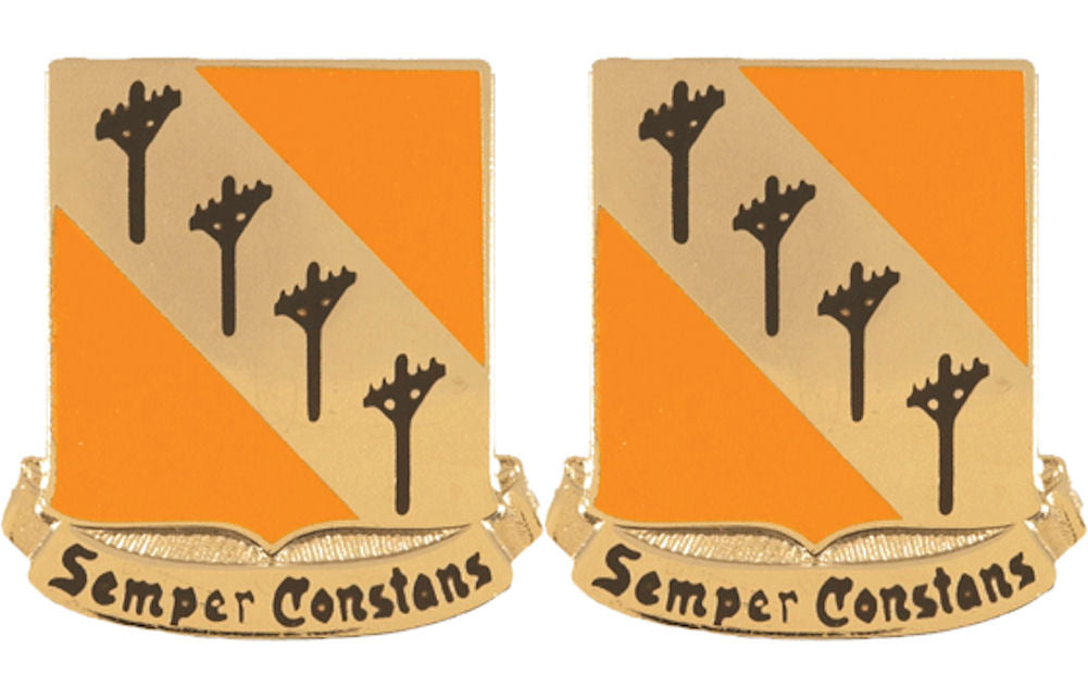 51st Signal Battalion Distinctive Unit Insignia - Pair - Semper Constans