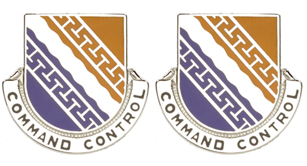 54th Signal Battalion Distinctive Unit Insignia - Pair - Command Control