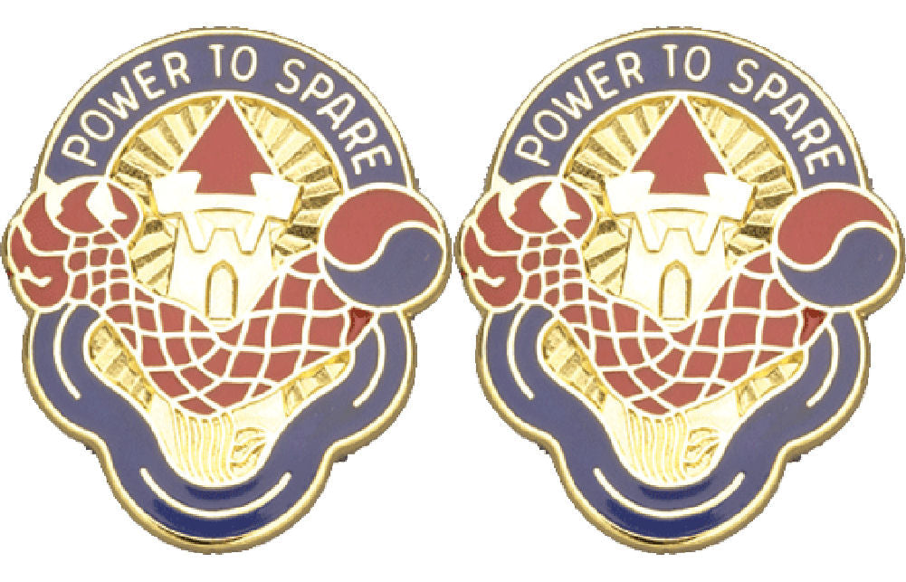 59th Ordnance Brigade Distinctive Unit Insignia - Pair - Power To Spare