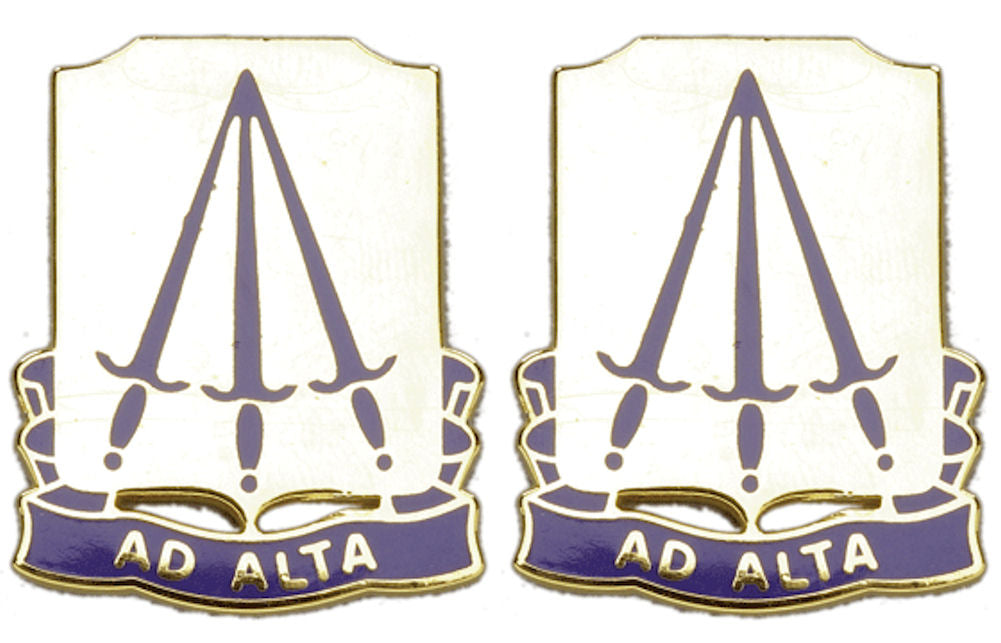 73rd Ordnance Battalion Distinctive Unit Insignia - Pair - Ad Alta