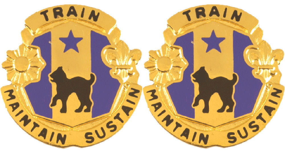 81st ARCOM Distinctive Unit Insignia - Pair - Train Maintain Sustain