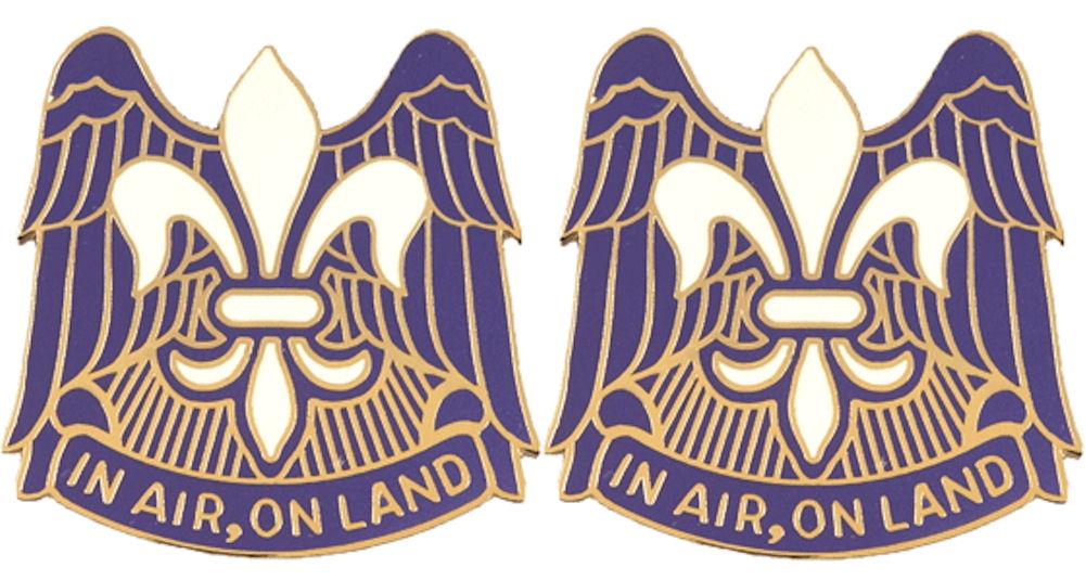 82nd Airborne Division Distinctive Unit Insignia - Pair - IN AIR ON LAND