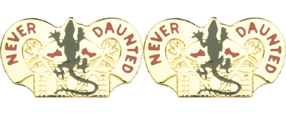 84th Engineering Battalion Distinctive Unit Insignia - Pair - Never Daunted