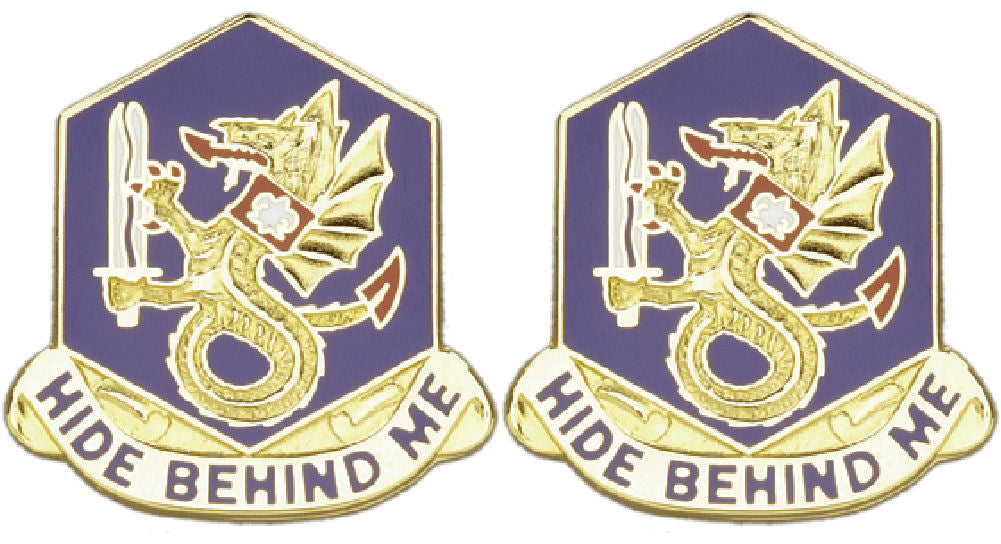 92nd Chemical Battalion Distinctive Unit Insignia - Pair - Hide Behind Me