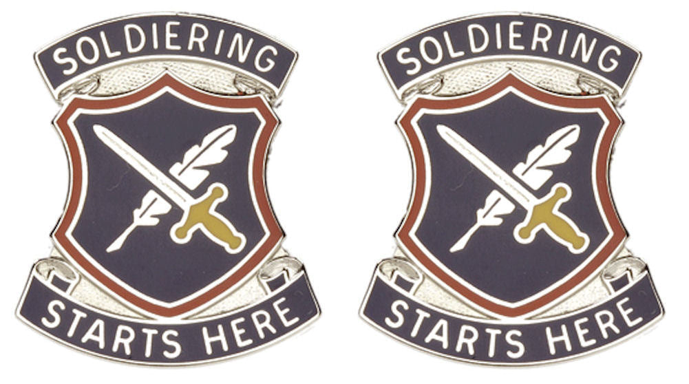 95th Adjutant General Battalion Distinctive Unit Insignia - Pair - Soldiering Starts Here
