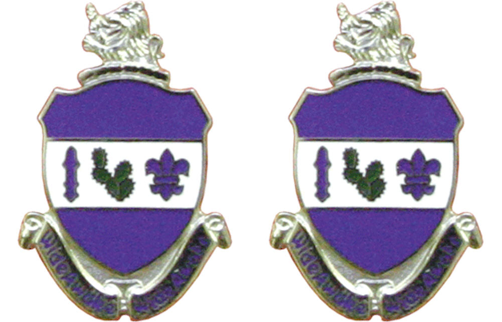 151st Infantry Indiana Distinctive Unit Insignia - Pair - WIDE AWAKE