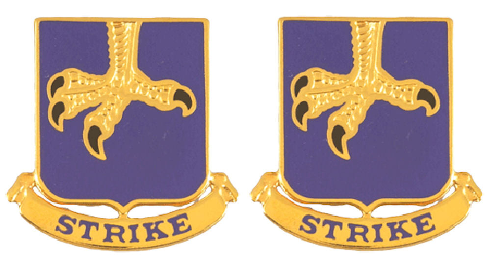 502nd INFANTRY Distinctive Unit Insignia - Pair  "Strike"