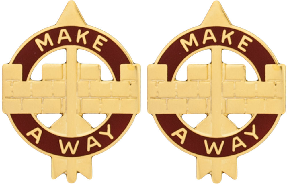 519th MP BATTALION Distinctive Unit Insignia - Pair - SERVICE TO THE TROOPS