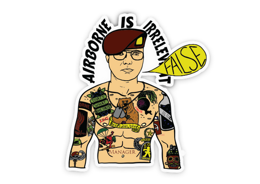 "Dwight" Airborne AF Sticker