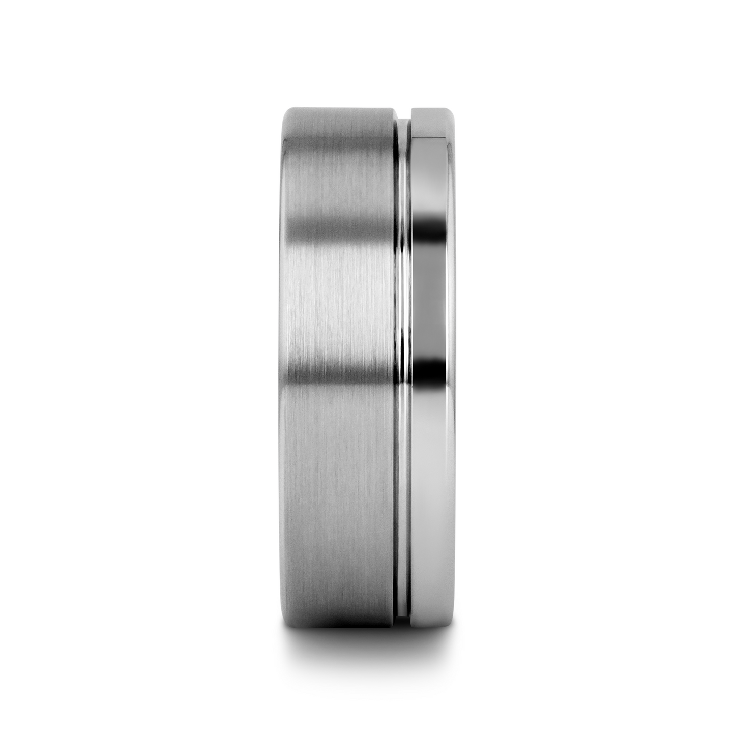 DALLAS Single Offset Groove Tungsten Ring – 8mm