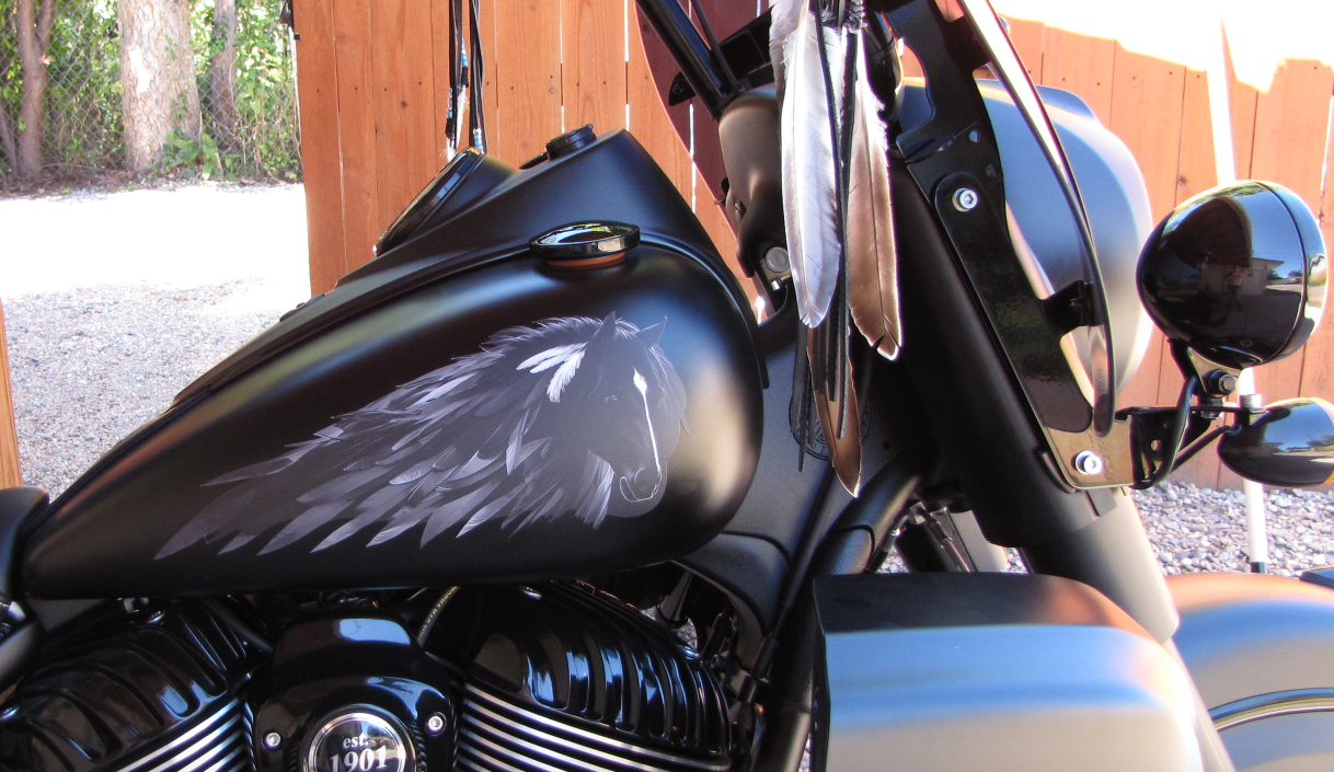 Dark Horse-2023 - Universal Tank Decal-B&W