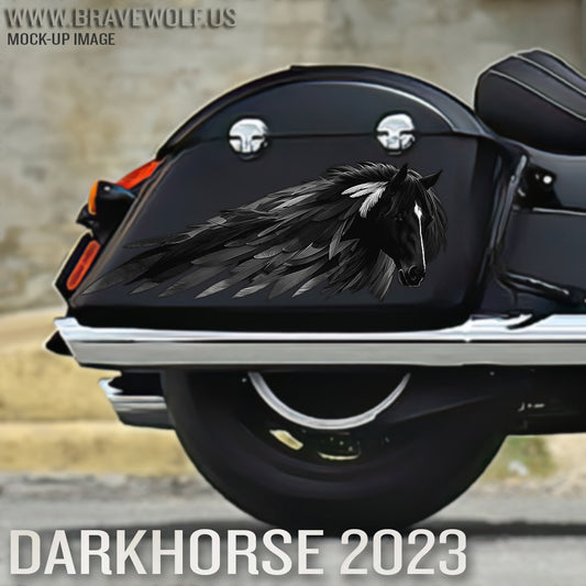 Dark Horse 2023 (B&W) Decal Set for Indian motorcycles