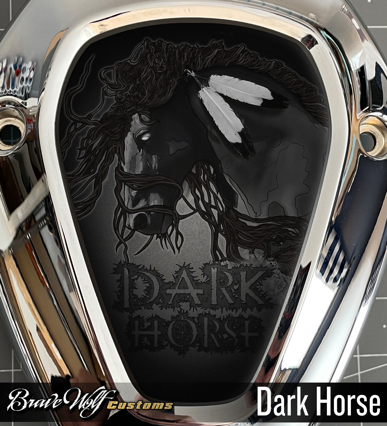 Powerplus V-Cover Decal - Dark Horse