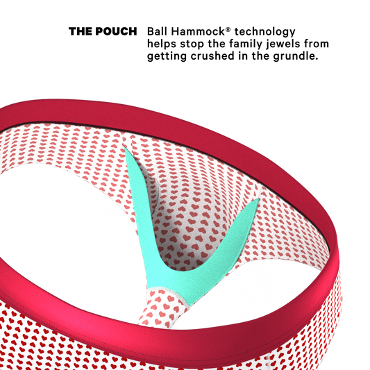 The Date Night | Valentine's Day Bow Ball Hammock® Pouch Underwear Briefs
