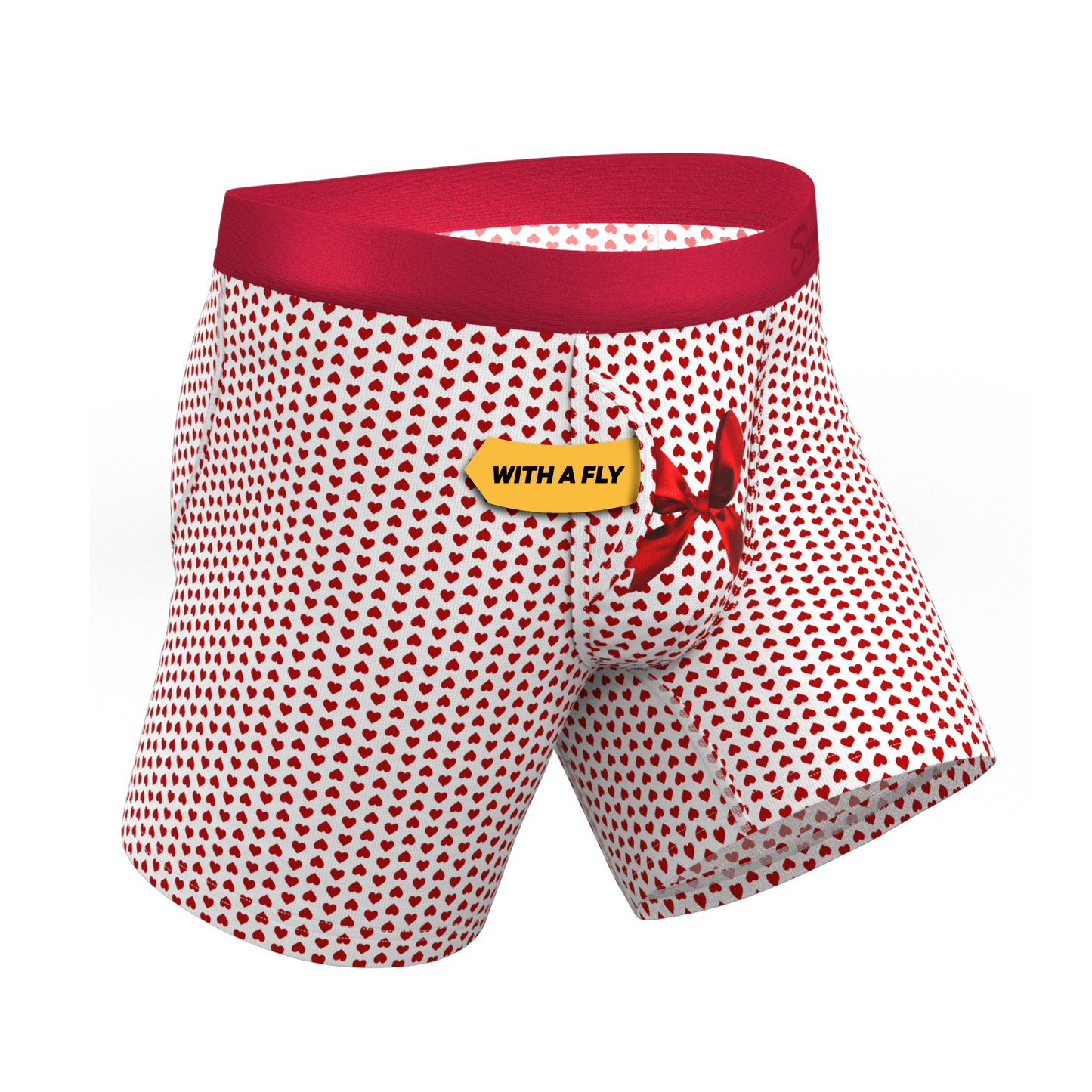 The Date Night | Valentine's Day Bow Ball Hammock® Pouch Underwear With Fly