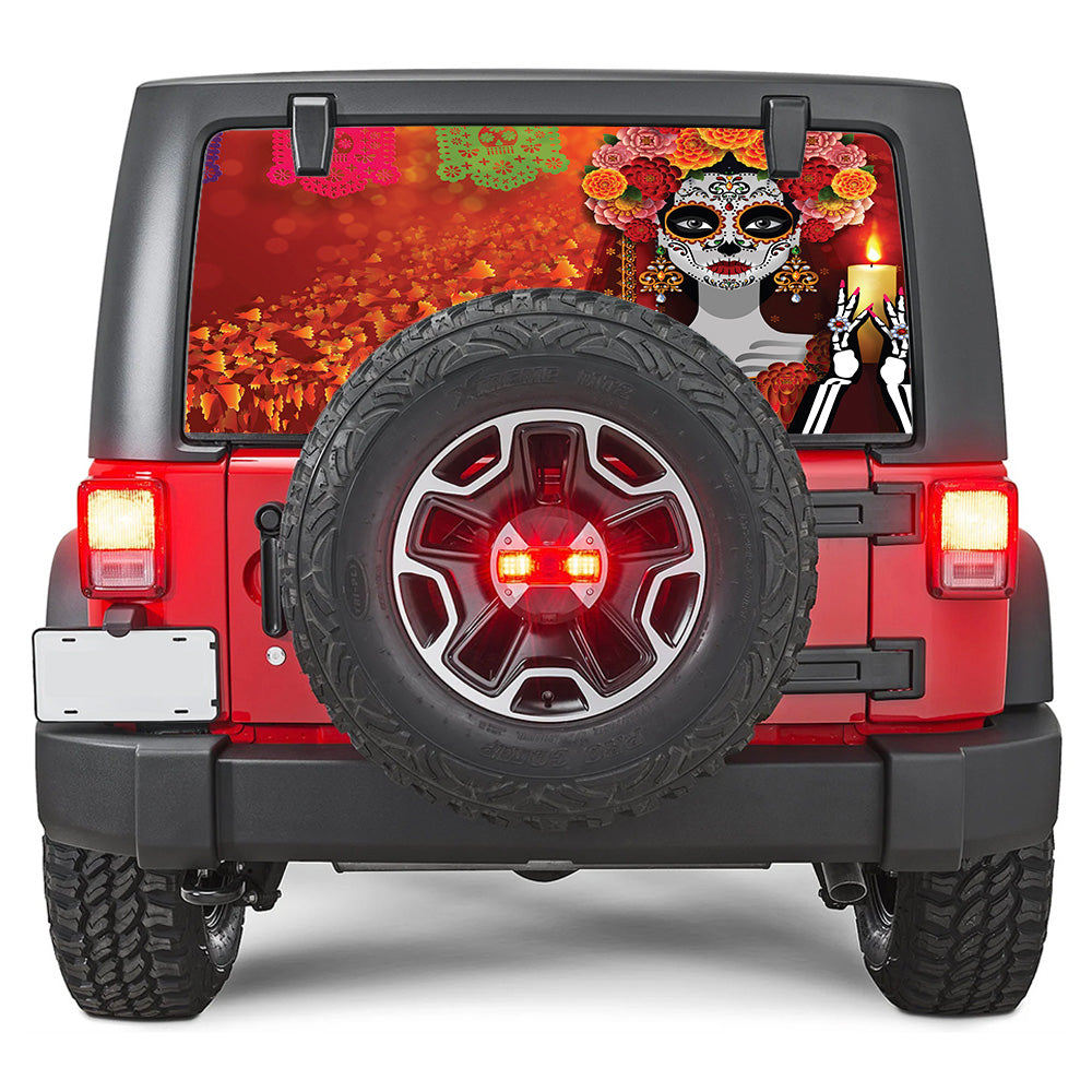 Day of the Dead Rear Window Decal