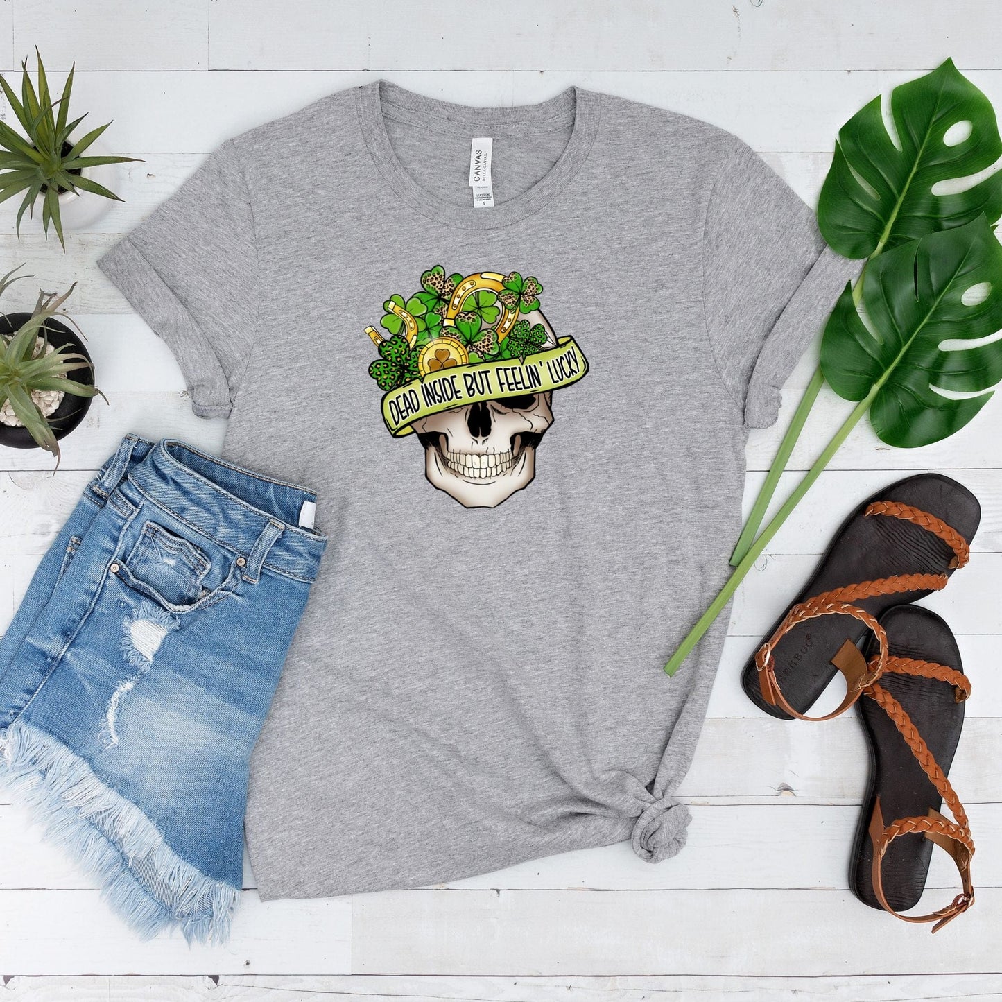 Dead Inside But Feelin' Lucky St. Patrick's Day T-Shirt